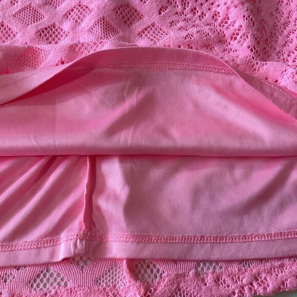 NEW Lilly Pulitzer Rayanne Halter Top Sz L Pelican Pink Pineapple Geo Lace - Picture 6 of 11